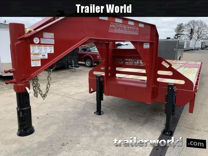 2025 Midsota 8.5x32 Hydraulic Dovetail Flatbed Gooseneck Trailer