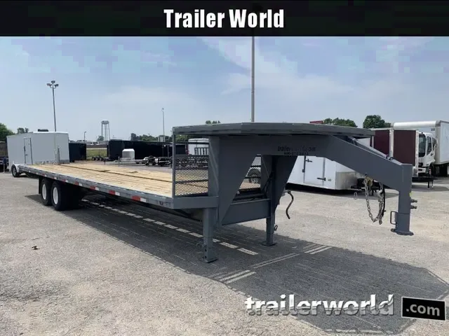 Used Homemade 8.5x32 Gooseneck Equipment Trailer