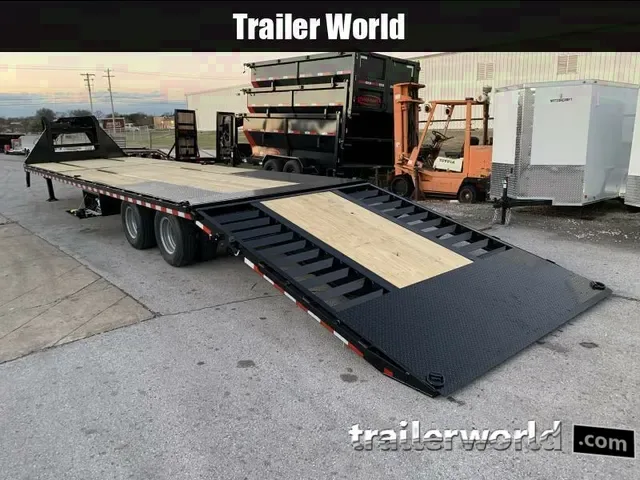 New 2025 Sure-Trac 8.5 x 40 Gooseneck Hydraulic Beavertail Equipment Trailer