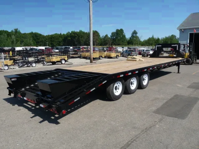 Gooseneck Flatbed Trailer Ramps 25ft Plus 5 Foot Dovetail