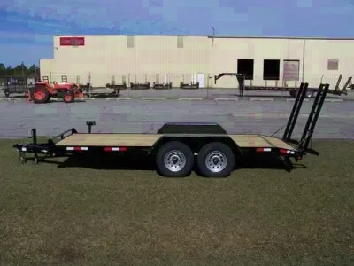 18ft Equipment Trailer w/Fold Up Ramps