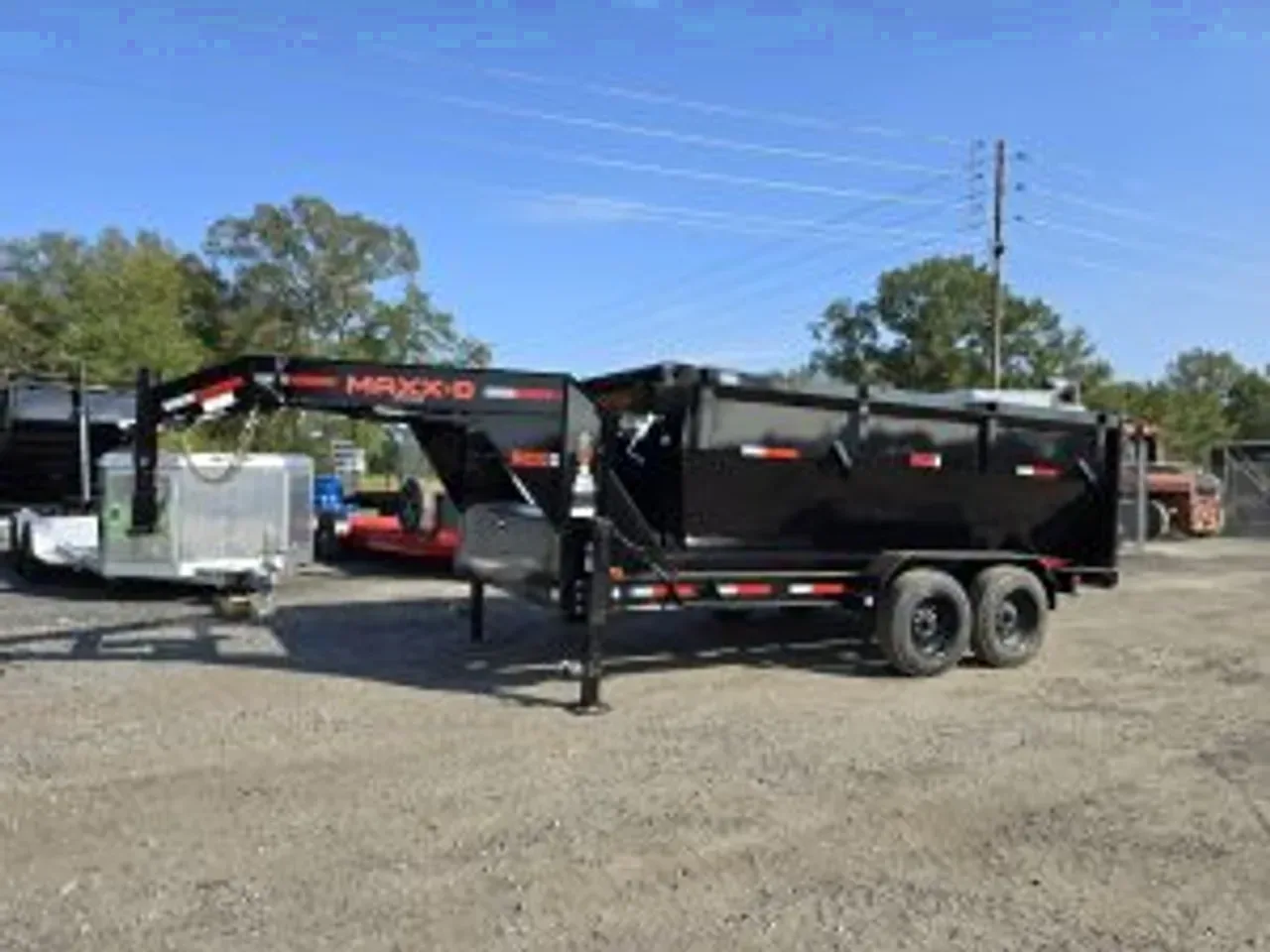 Gooseneck 2025 X14 MAXXD Trailers 14′ ROX Roll-Off Trailer Only -rolloffgn14-v1-black