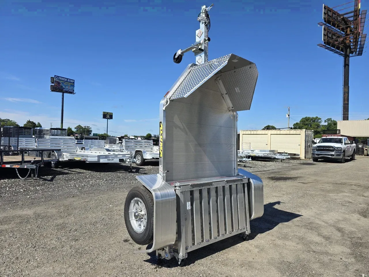 Aluminum 2027 4.5X10 Aluma MC1F single bike motorcycle trailer -ALUMC1F-316463 4.5 ft. x10 ft.