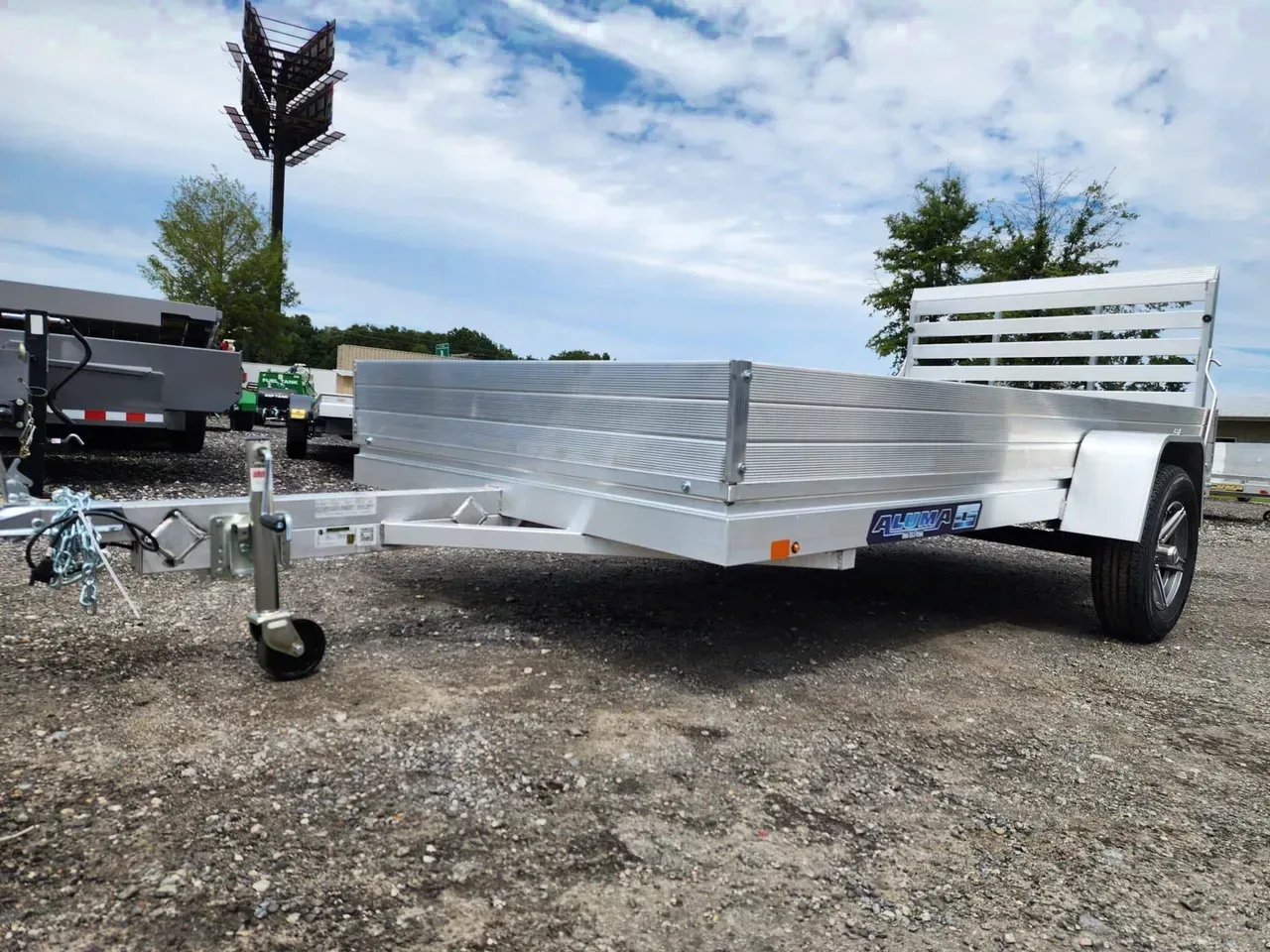 Aluminum 2025 5.67X12 Aluma 6812H-ESA-S-TG 5.8x12ft aluminum trailer Aluminum Trailers-ALUM6812HESA-290739 5.67 ft. x12 ft.