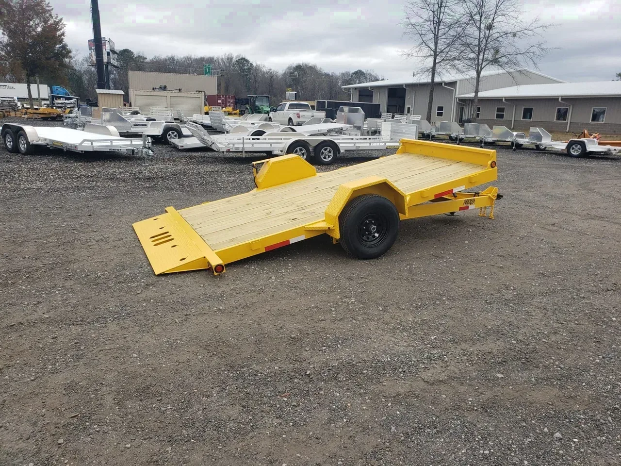 Tilt Trailer 2024 6.33X12 Anderson trailers 6×12 5K Single Axle Heavy Duty Gravity Tilt -dte7612tilt-102024 6.33 ft. x12 ft.