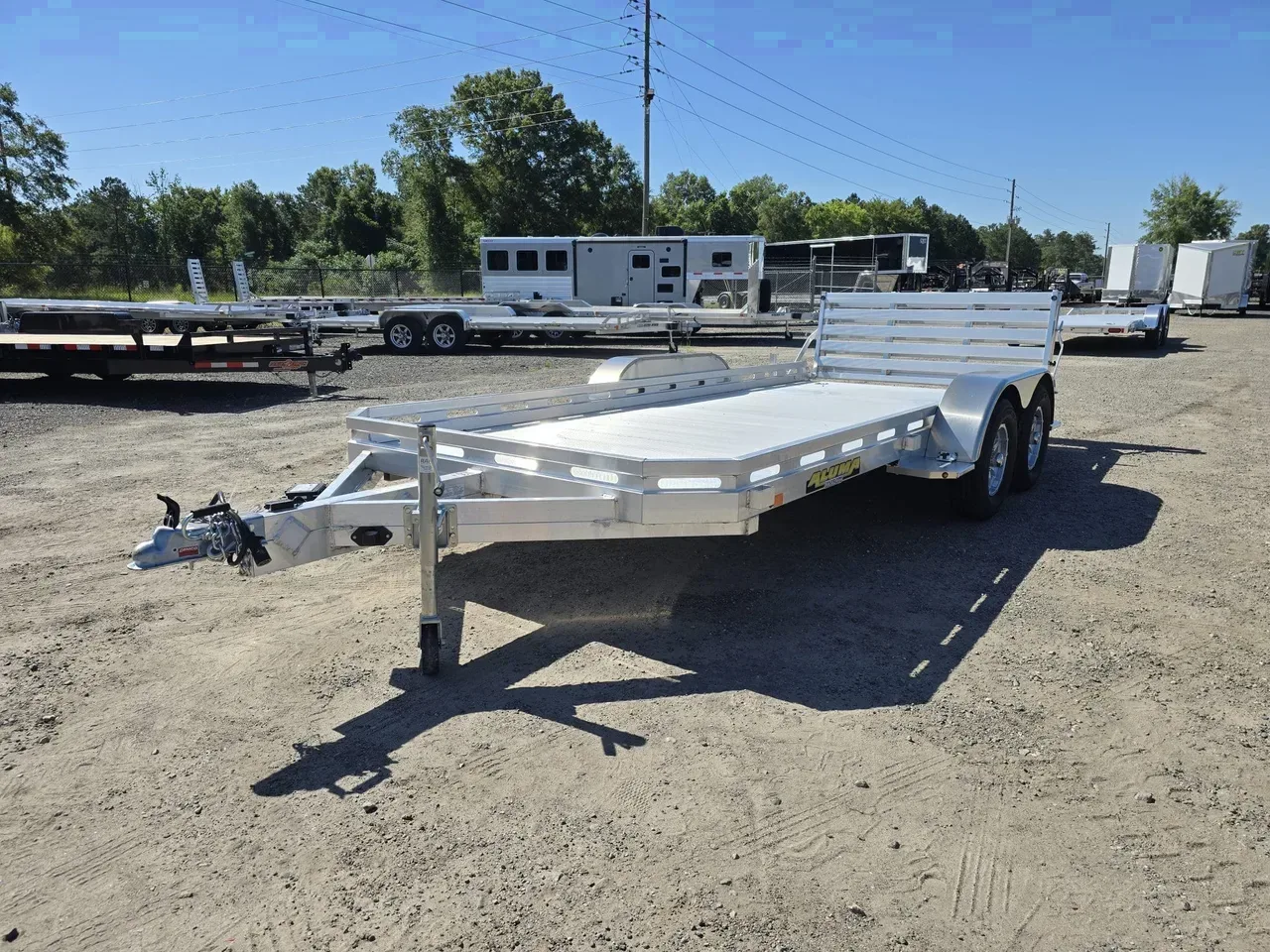 Aluminum 2027 6.50X16 Aluma 7816 Tandem Axle Aluminum Trailer With Bifold Tailgate -ALUM7816BT-312139 6.50 ft. x16 ft.