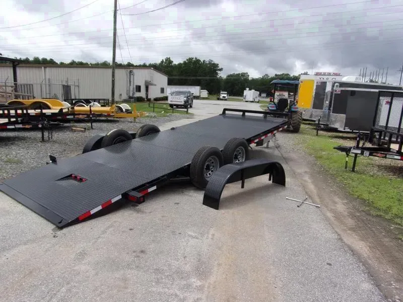 Hawke Trailers equipment 82x20 10k Hydraulic tilt deck Equipment Trailer
