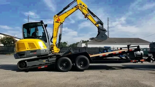 82x20 10k Power Tilt Wood Deck Equipment Trailer