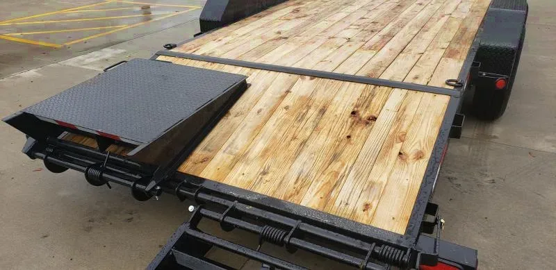 2025 PJ Trailers 7x24 Equipment Trailer with Monster Ramps