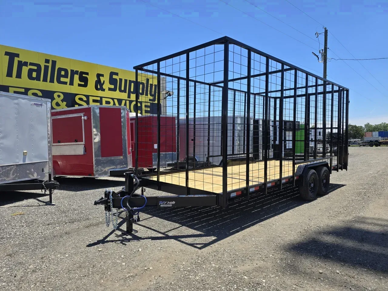 2026 8.5X21 Tuff Dawg Trailers 8.5X21 14K Bumper Pull Pinestraw Trailer With 8′ Sides -PINESTRAW21-000149 8.5 ft. x21 ft.