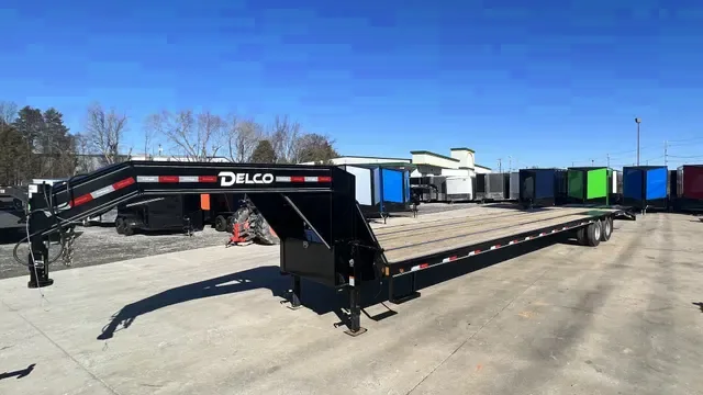 2025 Delco 35+5 Gooseneck Equipment Trailer with Winch Mount