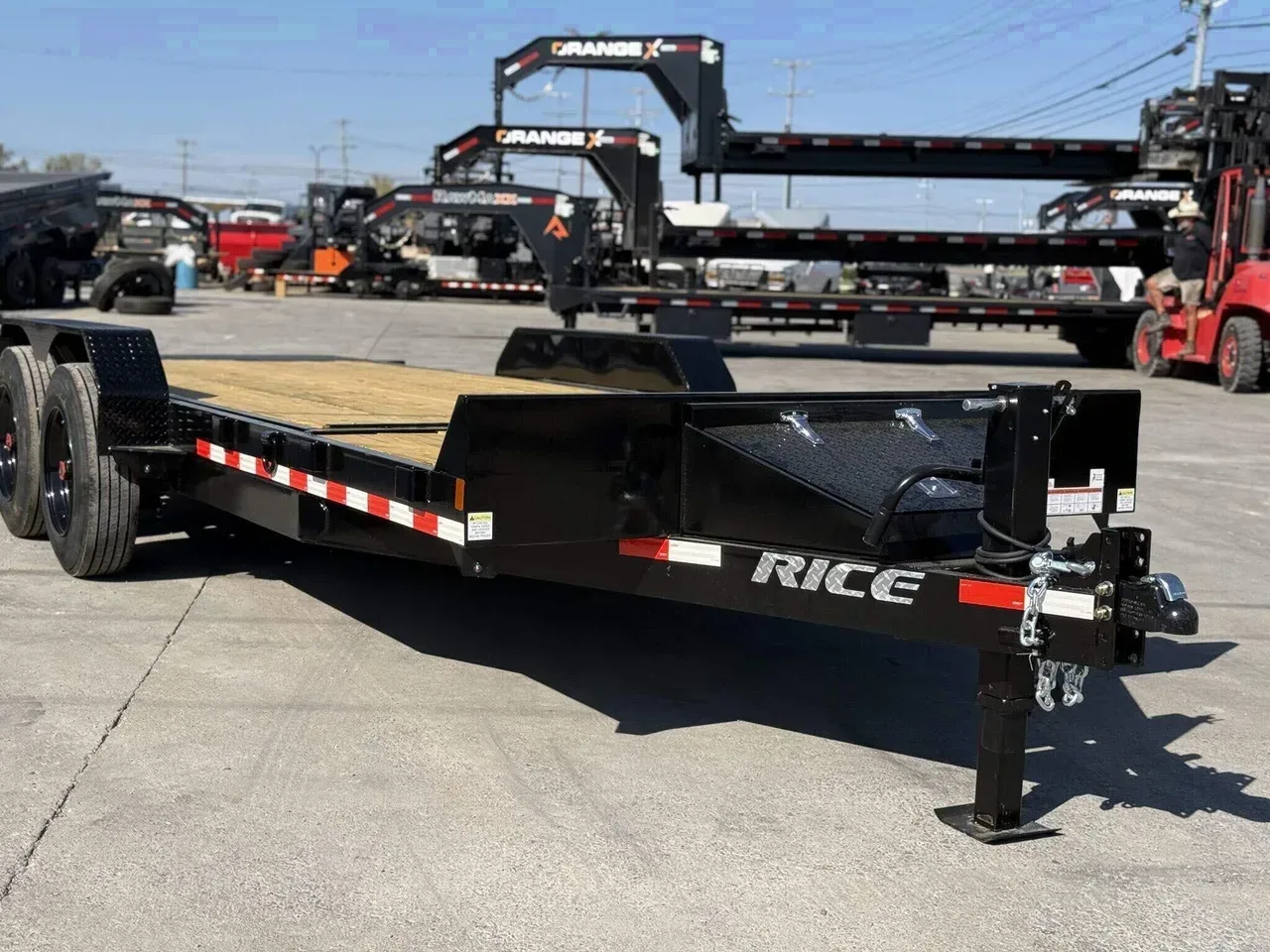 063435 - 2027 Rice Trailers 16k HD Partial Tilt 16+4 Tilt Deck Trailer