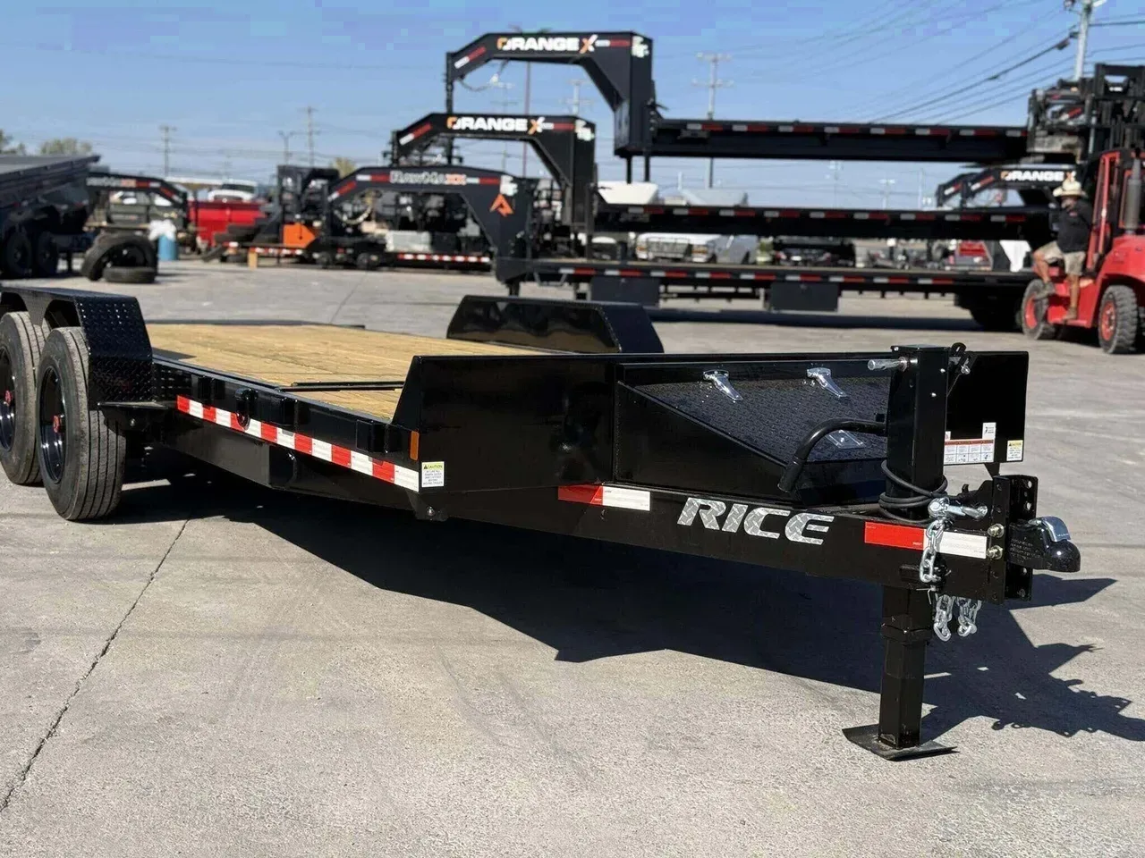 063430 - 2027 Rice Trailers 16k HD Partial Tilt 16+4 Tilt Deck Trailer