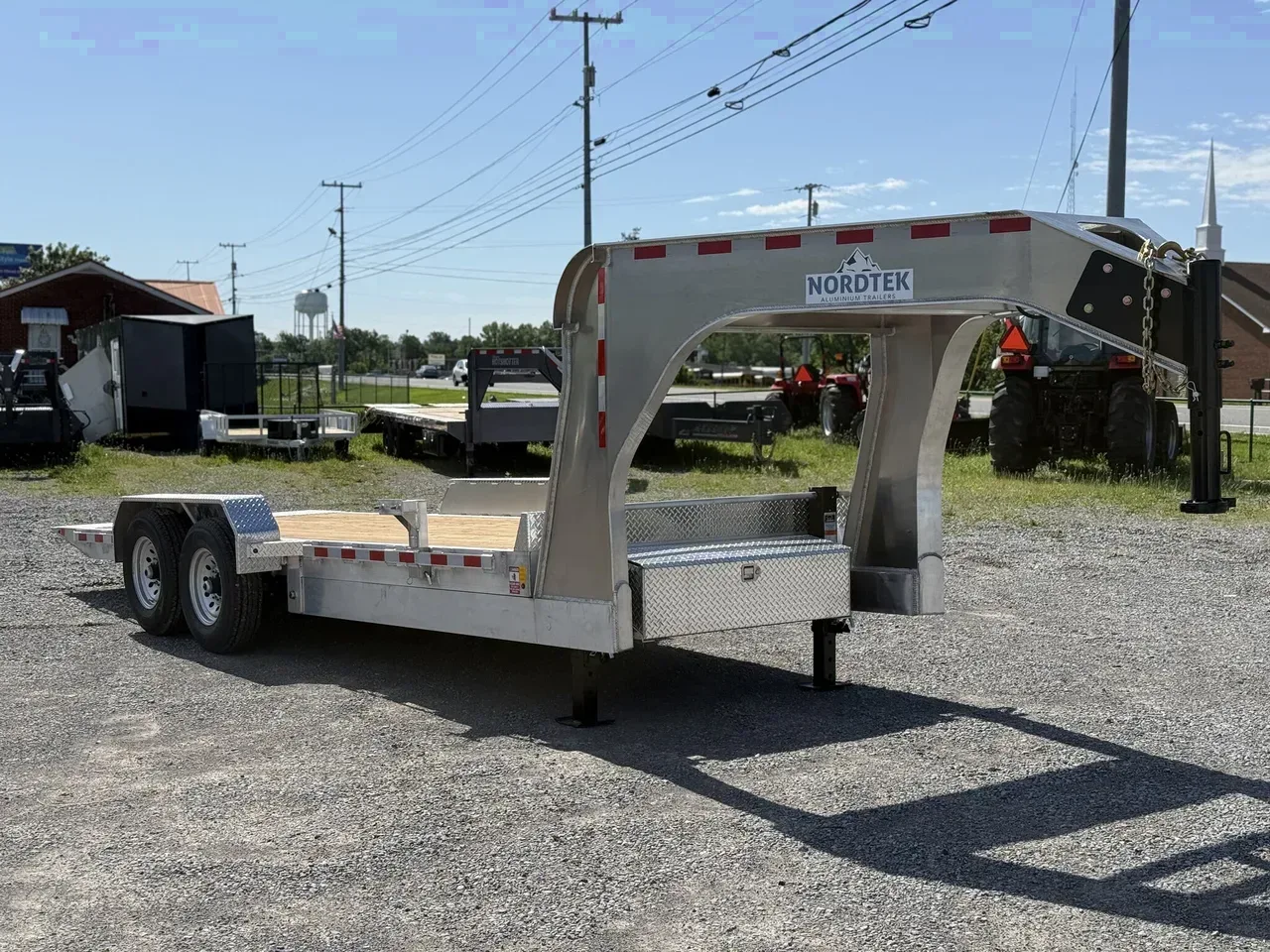 000747 - 2025 Nordtek TD 20' 14GN Aluminum Full Tilt Vehicle Tilt Deck Trailer