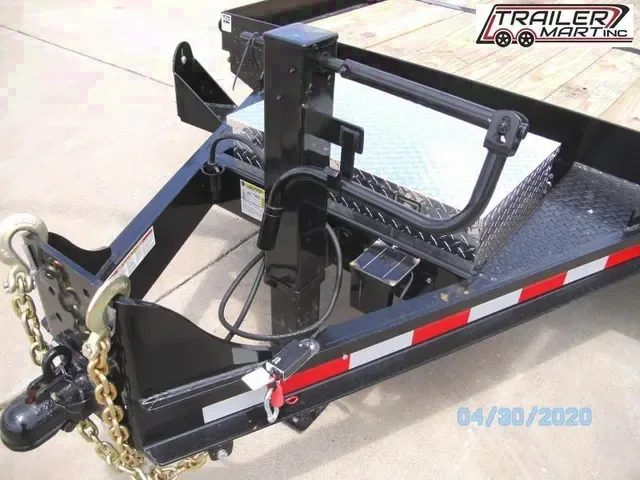 2025 7-Ton Split Deck Tilt Equipment Trailer 8.5x19 - Black