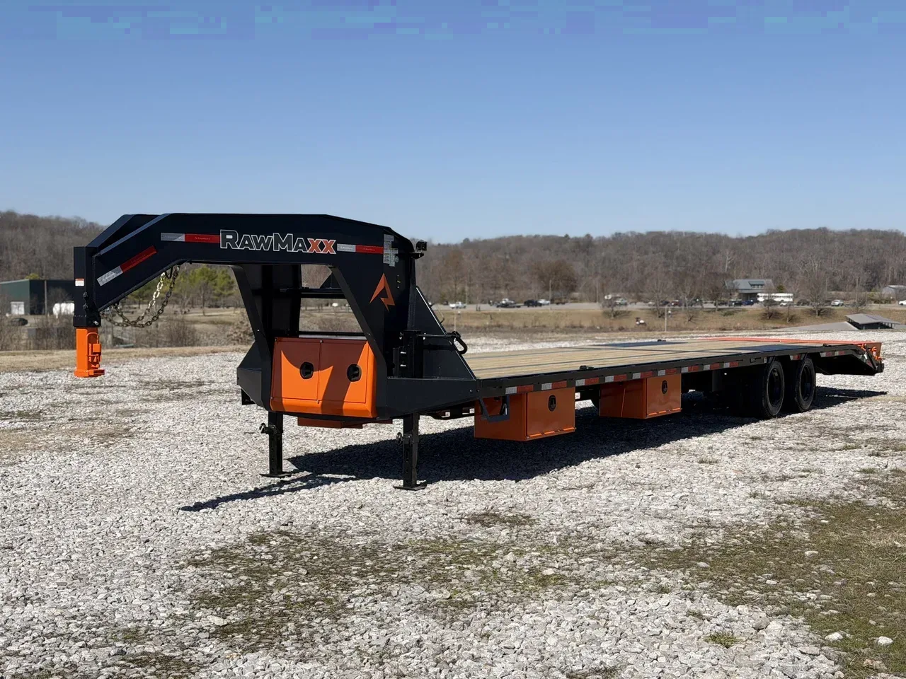 136742 - 2027 RawMaxx FDX Dual FDX 35+5 25GN Mid-Knight Series Hotshot Trailer