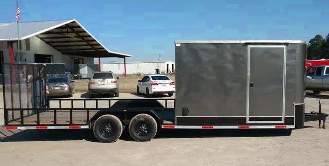 Grey 8.5 X 24 Hybrid Trailer
