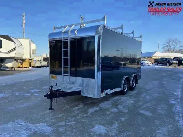 United UXT 8.5x16 Commercial Grade Tool Crib Trailer w/Rear Ramp Door