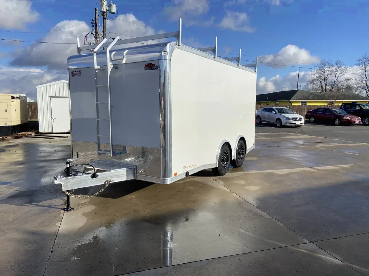 United UAT 8.5x16 Contractor/Tool Crib Aluminum Trailer