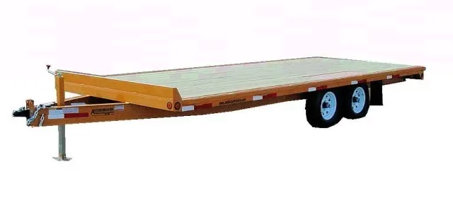 20ft Yellow Deck Over Equipment Trailer