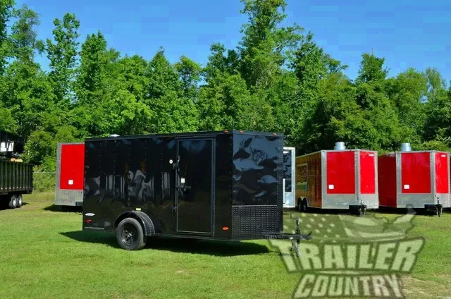 2026 NEW 6x12 Single Axle Motorcycle Trailer w/ Custom BLACK-OUT Trim Package
