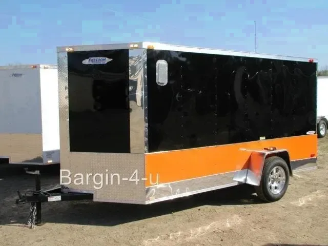 2026 NEW 6 X 12 Single Axle Motorcycle Trlr with Mag Wheels, D-Rings