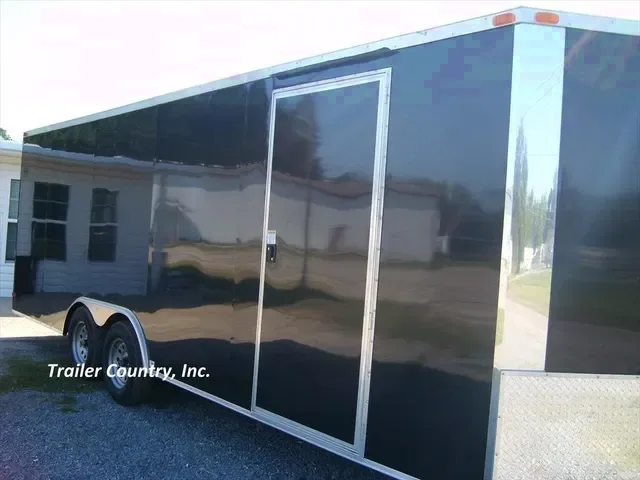 2026 Brand New 8.5x24 Tandem Axle, V-Nosed w/5200# Axles