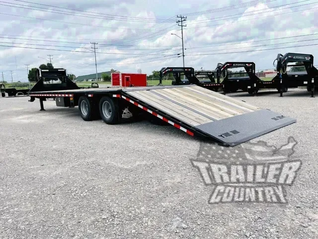2026 NEW 8.5' x 34' Heavy Duty 24K Deckover GN w/Hydraulic Dove Tail & Hydraulic Jacks