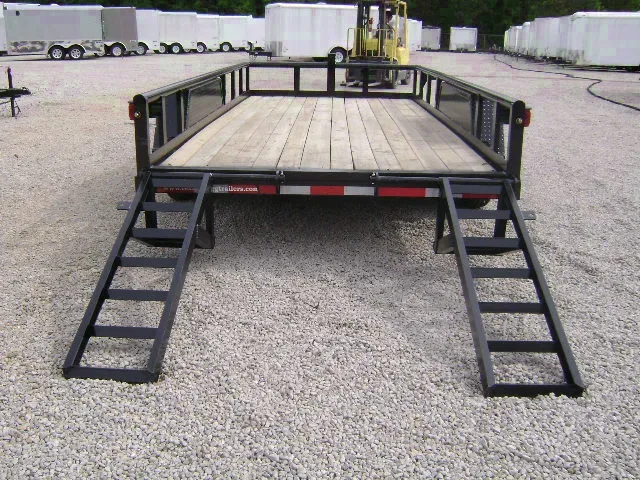 16FT EQUIPMENT TRAILER  WITH FOLD UP RAMPS