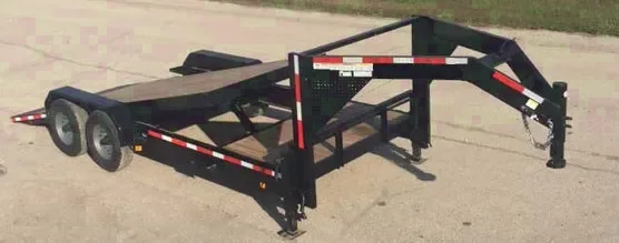 17+4 BP Equipment Trailers-Black Steel Frame