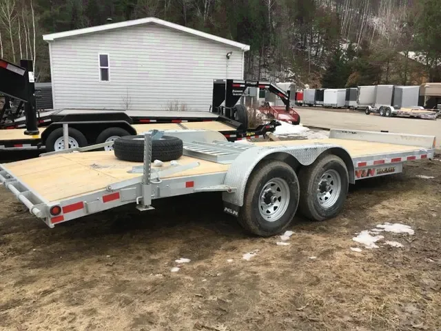 Silver Steel Frame 20ft Bumper Pull Equipment Trailer