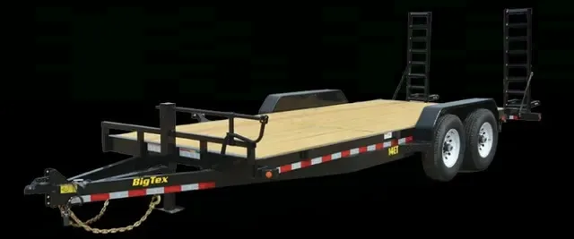 20ft  Equipment Trailer w/Stand Up Ramps
