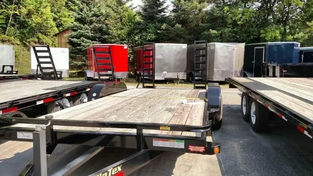20ft Flat Deck Jobsite Trailer w/Ramps