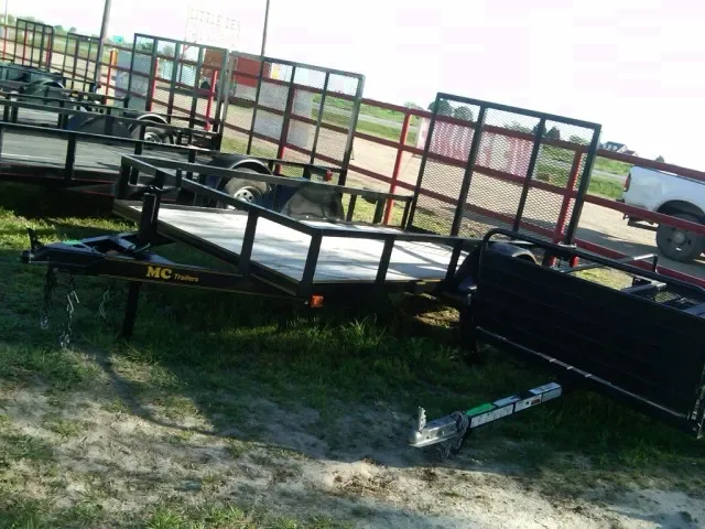 10FT SA BLACK BP OPEN TRAILER