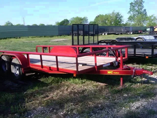 16 FT Pipetop - Red -  Equipment/Utility Trailer