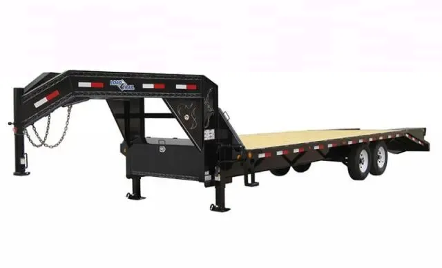 25ft Overall  Flatbed Trailer w/Ramps