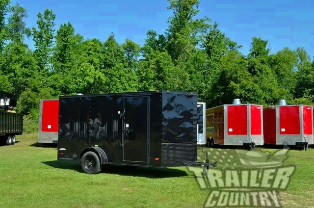 2026 NEW 6x12 Single Axle Motorcycle Trailer w/ Custom BLACK-OUT Trim Package