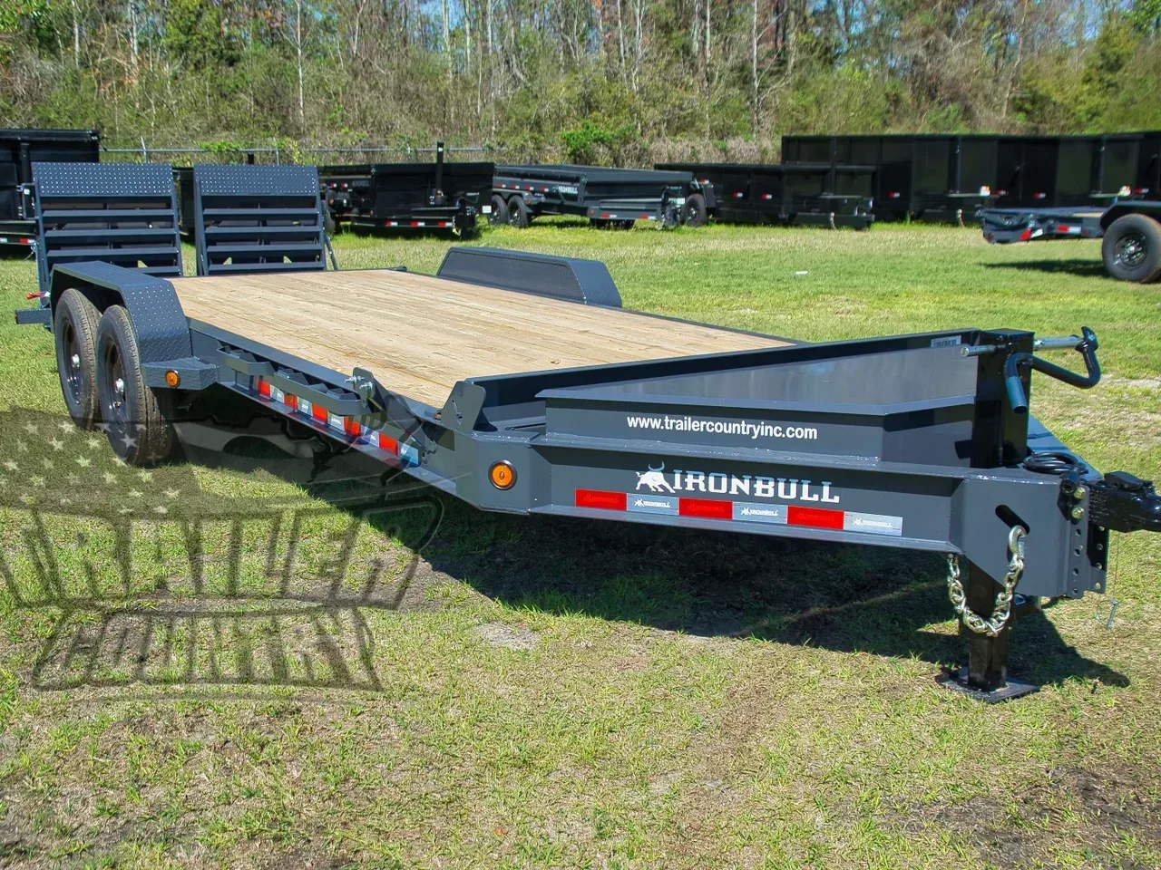 2026 NEW 7 x 20 Trailer w/Spring Assisted Rampage Ramps & HD 8" I-Beam Main Frame
