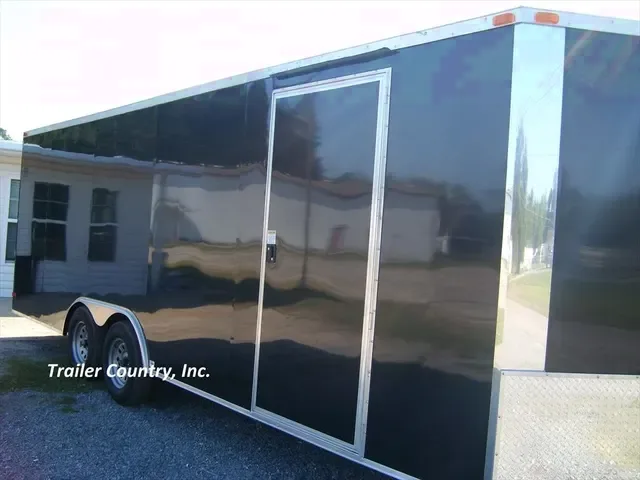 2026 Brand New 8.5x24 Tandem Axle, V-Nosed w/5200# Axles