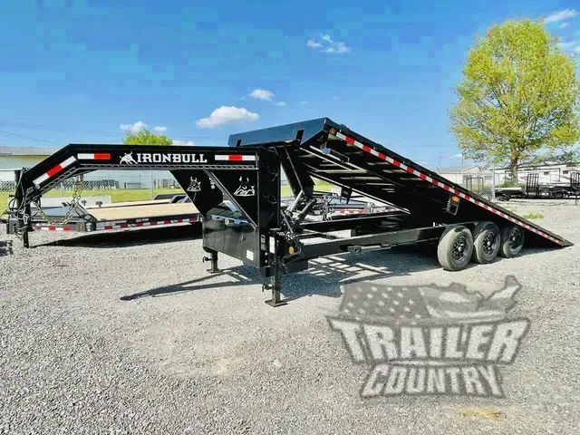 2026 New 8.5 ' x 26' Heavy Duty Gooseneck 21K Hydraulic Scissor Hoist Full Power Deckover