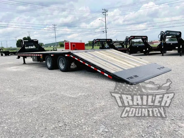 2026 NEW 8.5' x 34' Heavy Duty 24K Deckover GN w/Hydraulic Dove Tail & Hydraulic Jacks