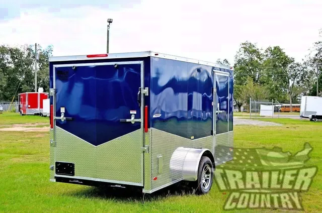 2026 Brand New Heavy Duty Elite Series Model Custom Slanted V-Nose 6' x 12' Single Axle