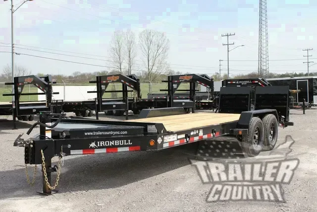 2026 NEW 7 x 20 Trailer w/Spring Assisted Rampage Ramps & HD 8" I-Beam Main Frame