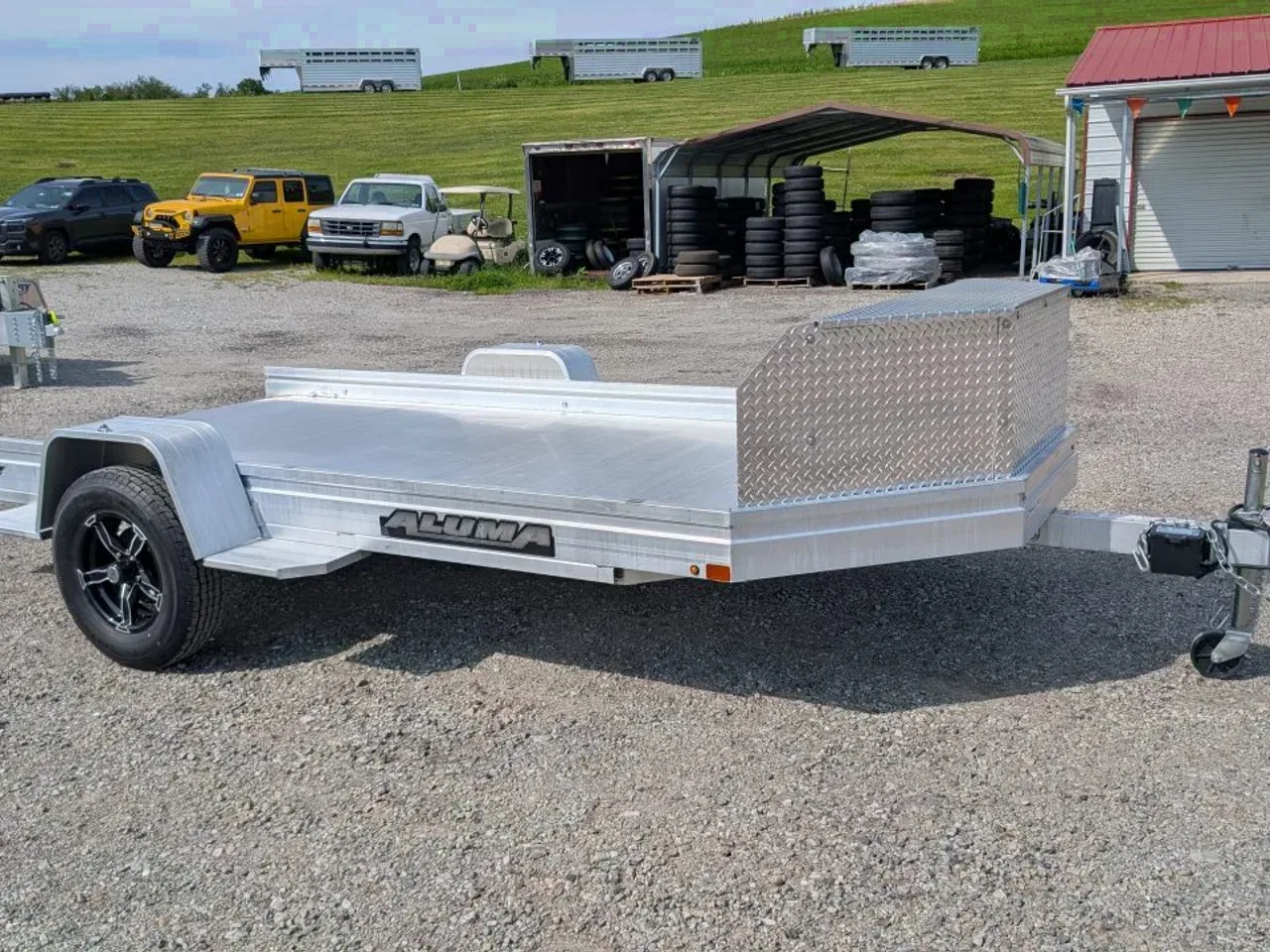 2026 Aluma 12' UTV Trailer w/ Pull Out Ramp w/ BRAKES! (FACTORY LEFTOVER PRICING!!!)