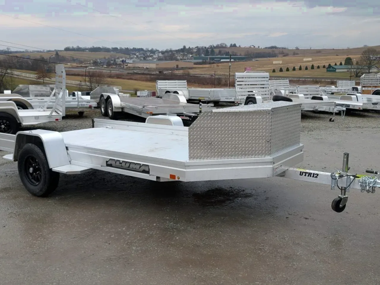 2027 Aluma 12' UTV Trailer w/ Pull Out Ramp