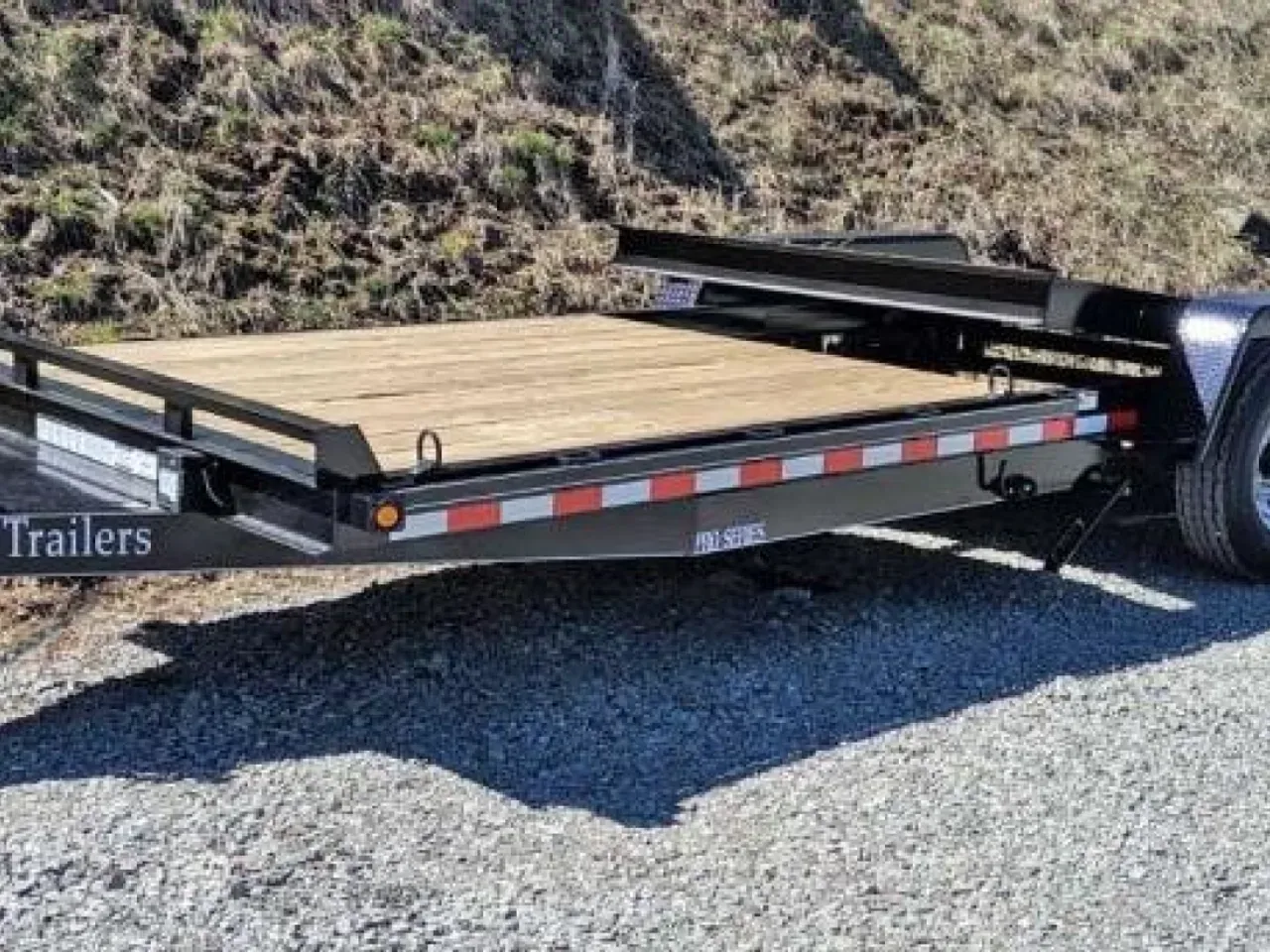 2026 Quality 20'6" (6+14) PRO Lo Pro Split Tilt Trailer w/ Adjustable Coupler