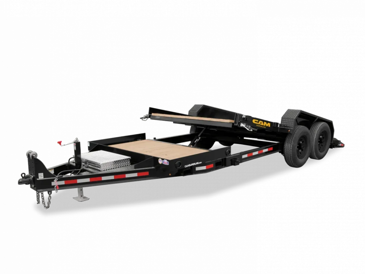 2027 CAM SUPERLINE 19' (4+15) Lo Pro Split Tilt Trailer w/ Pallet Fork Carrier