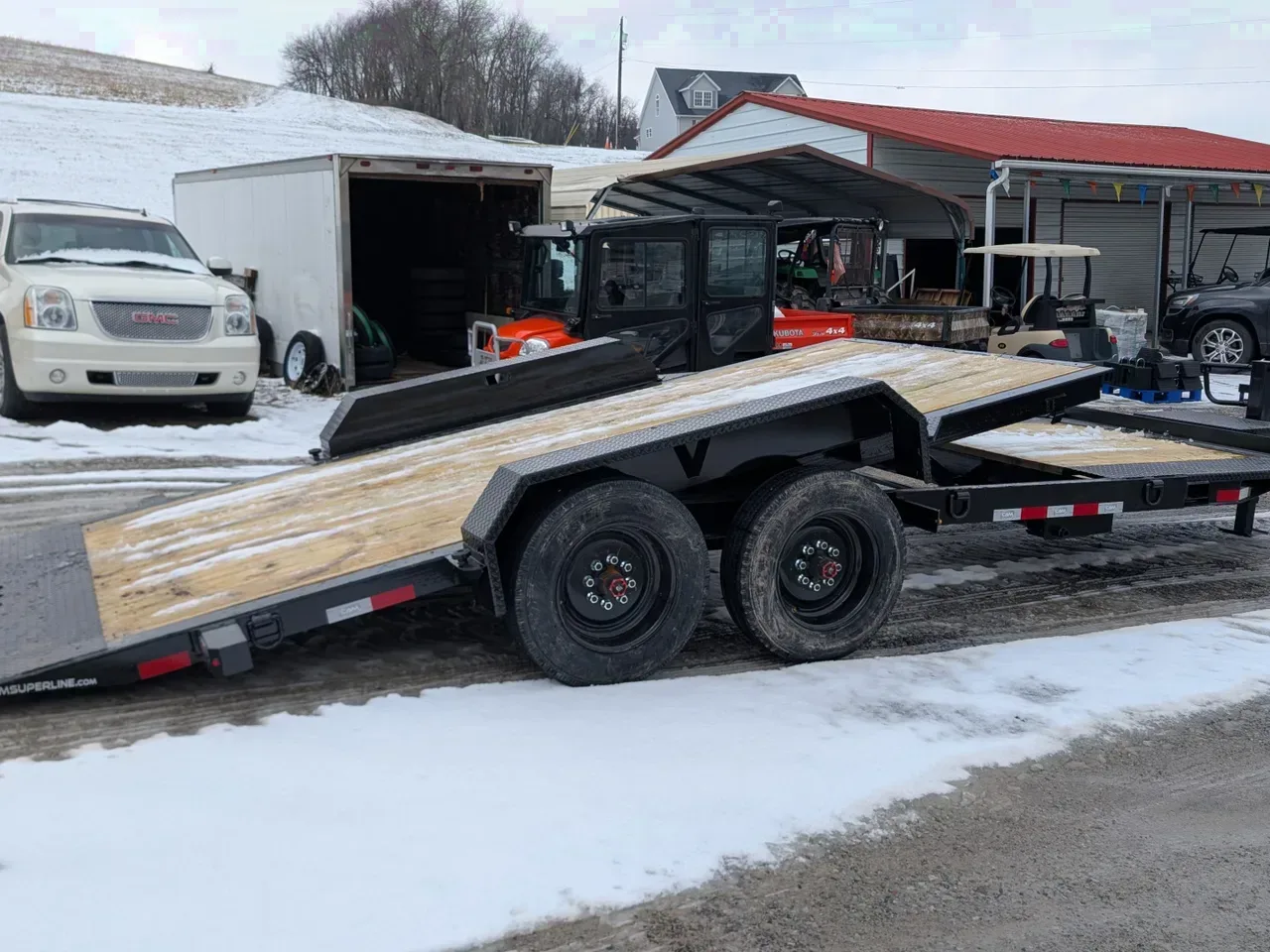 2026 CAM Superline 21' (5+16) HD XW Lo Pro Split Tilt Trailer (8K Axles)