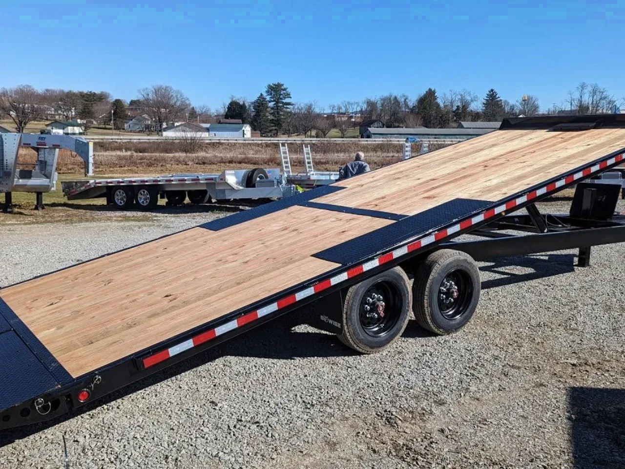 2026 BWise 24' HD Deckover Power Tilt Trailer w/ Hydraulic Jack