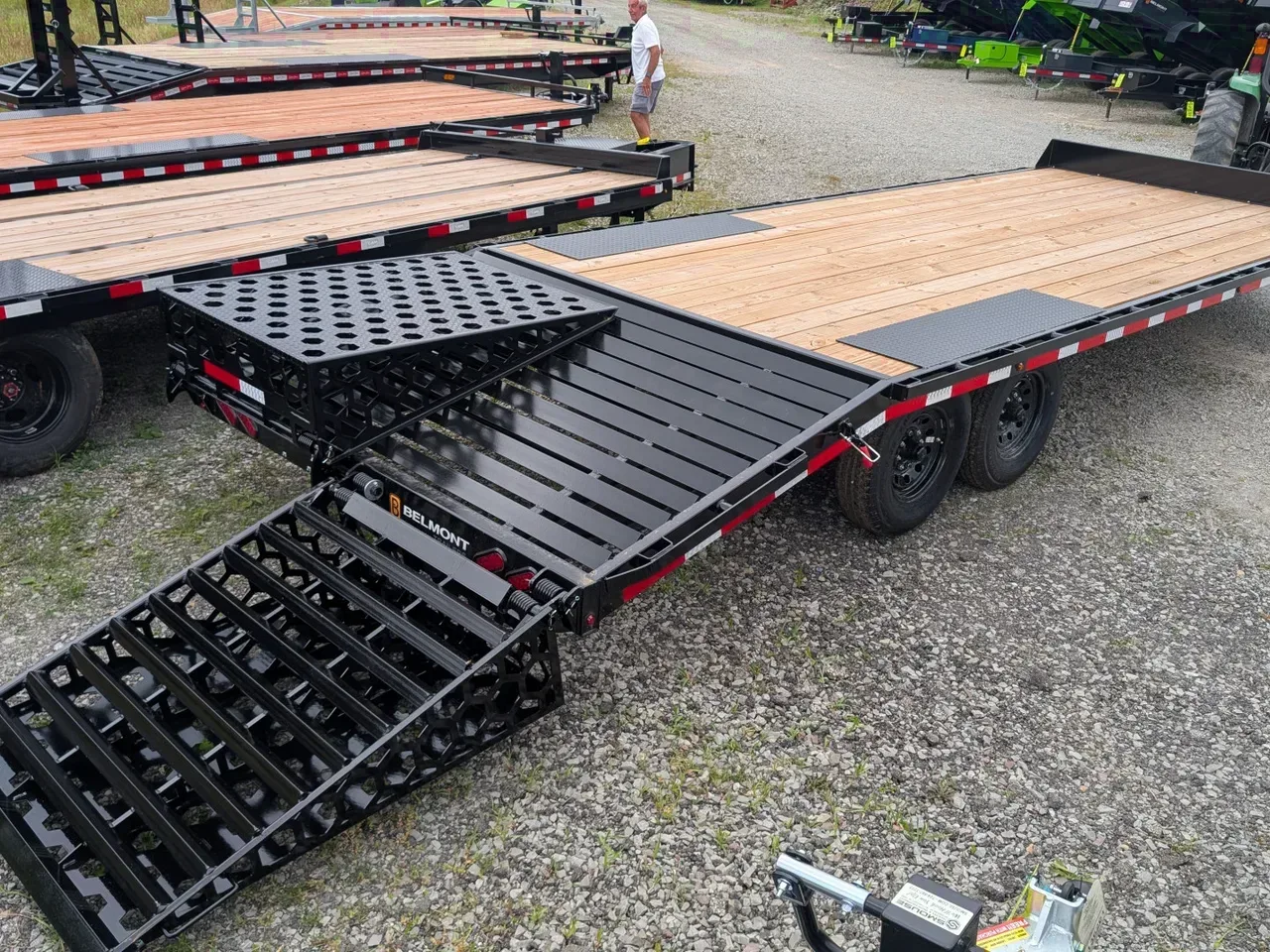 2025 Belmont 20+4 Deckover Tagalong w/ Full Width Wedge Ramps
